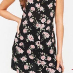Forever 21 - Black Pink Floral SunDress